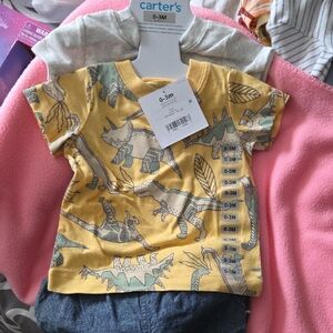 Carter's Yellow Dinosaur Graphic Tee